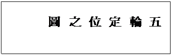 文本框: 五
輪
定
位
之
圖
